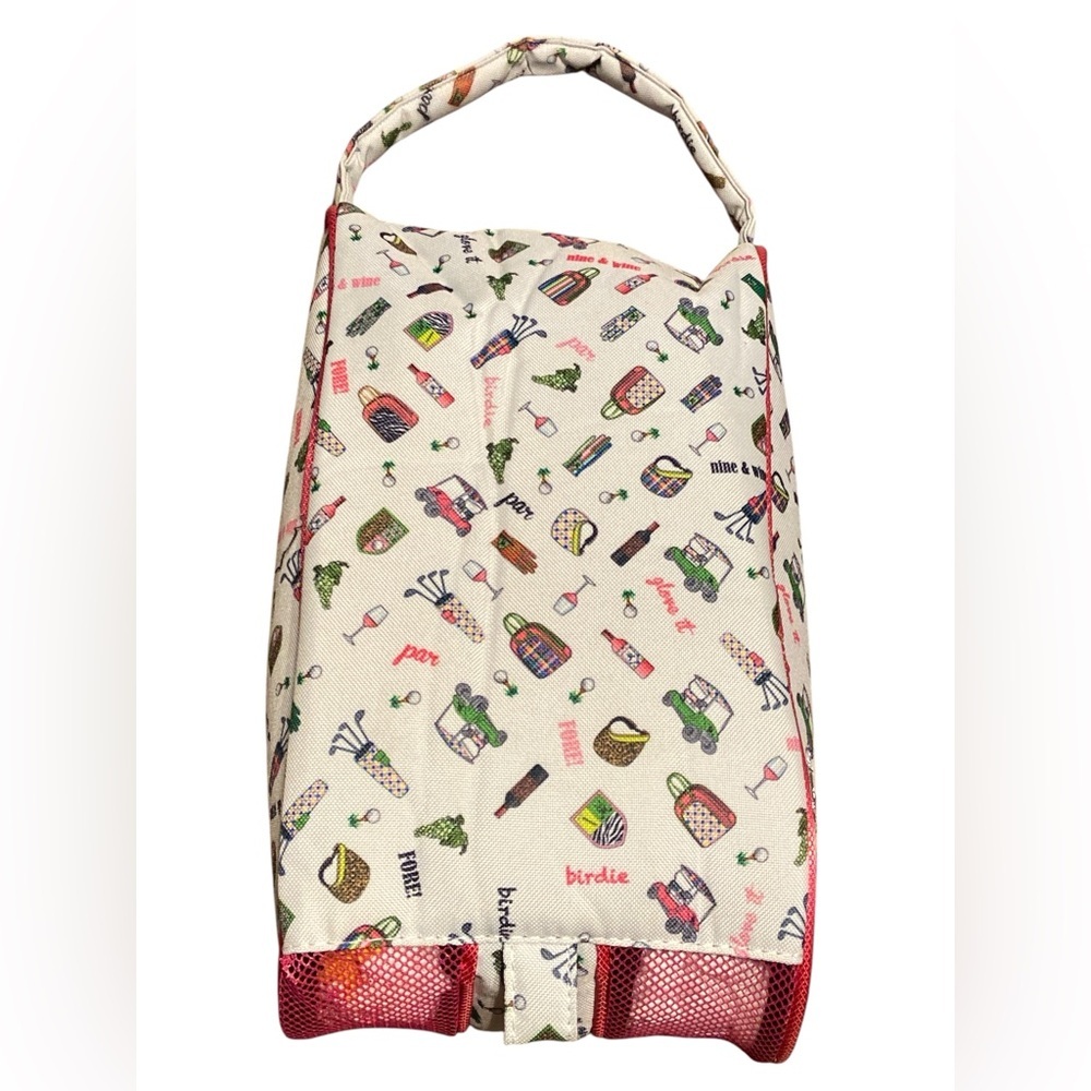 Stylish athletic shoe bag. Golf related images throughout - Picture 3 of 5